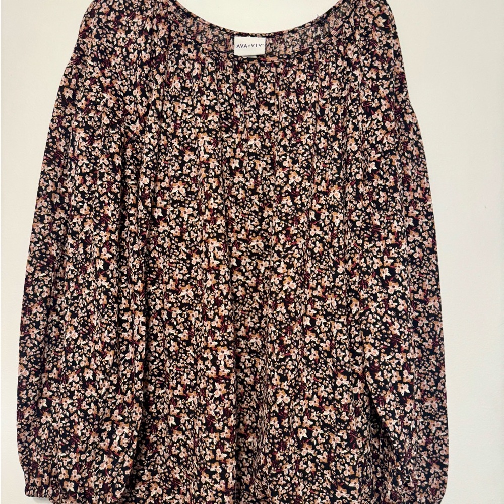 Ava & Viv Floral Blouse